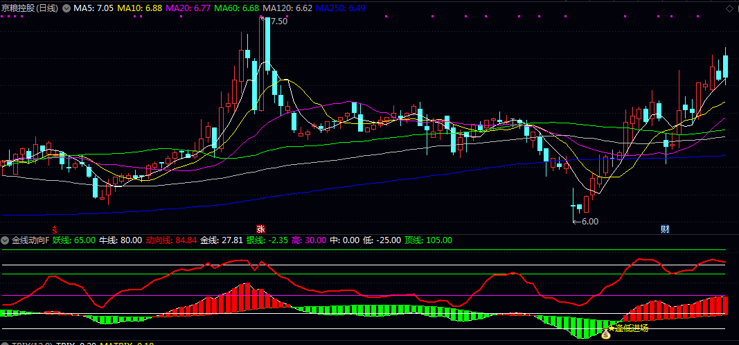 通达信【金线动向】副图/选股指标 包含动向线与金线两条主线 快速定位潜在反弹标的 通达信【金线动向】副图/选股指标 包含动向线与金线两条主线 快速定位潜在反弹标的