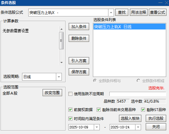 【突破压力上轨】主图/副图/选股指标 叠加趋势异动信号与筹码突破信号 高确定性安全性