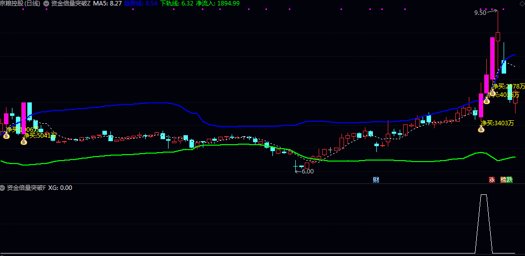 【资金倍量突破】主图/副图/选股指标 聚焦短期加速行情的启动买点 兼顾信号确定性与上涨弹性 【资金倍量突破】主图/副图/选股指标 聚焦短期加速行情的启动买点 兼顾信号确定性与上涨弹性