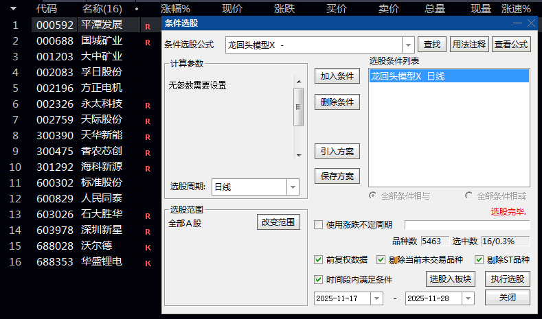 强势【龙回头模型】副图/选股指标 待健康回调至关键支撑位后 结合了趋势动量形态潜入