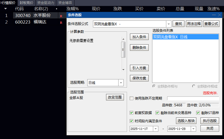 跟踪决策【双阴洗盘看涨】主图/副图/选股指标 识别洗盘动作上升在即 超短今买明卖微利