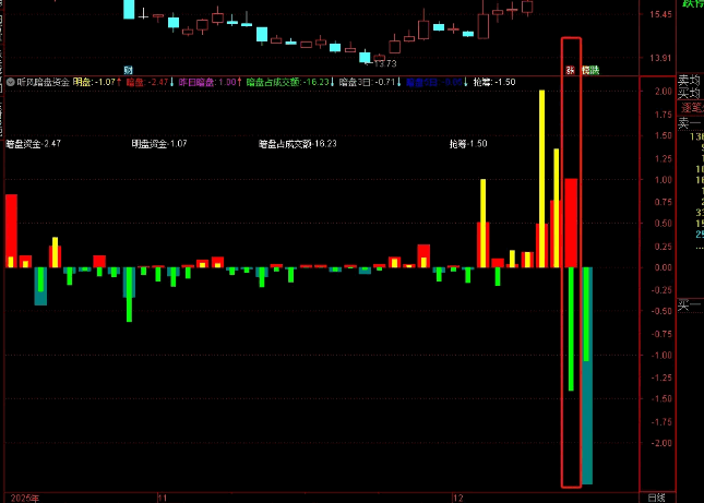 【听风暗盘资金】副图指标 判断股票真实的资金情况 指标需要L2权限