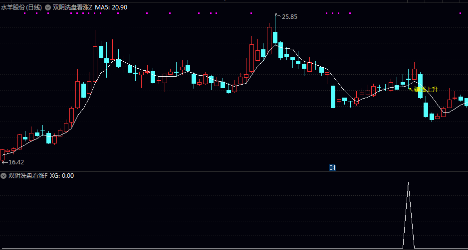 跟踪决策【双阴洗盘看涨】主图/副图/选股指标 识别洗盘动作上升在即 超短今买明卖微利
