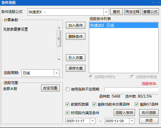 精【快速波】副图/选股指标 通过红绿柱与数字展示每次信号盈亏效果 辅助用户进行决策评估与持仓管理