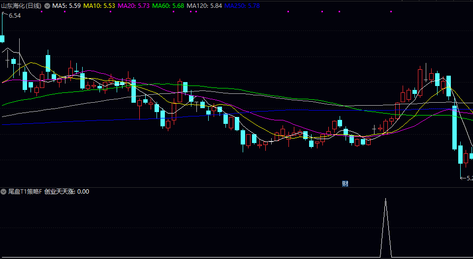 〖尾盘T1策略〗副图/选股指标，尾盘或次日开盘的短线交易机会，市场收盘前的关键形态！