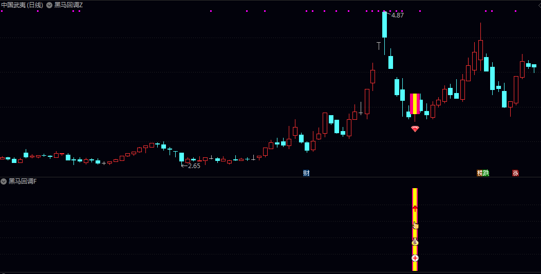 【黑马回调】主图/副图/选股指标 早盘竞价强势股低吸信号捕捉 竞价时段识别强势品种回调介入时机