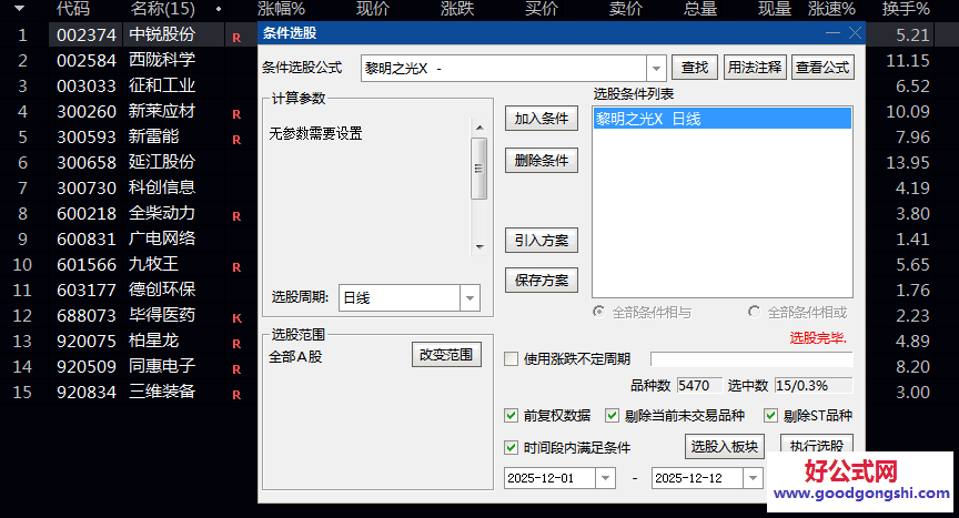 反转信号【黎明之光】副图/选股指标，检测K线组合和价格波动特征，结合MACD指标确认趋势方向！